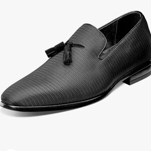 Stacy Adams Tazewell Tassel Slip On Shoe Size 13W Black